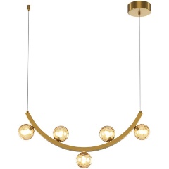 Изображение товара Подвесная люстра Maytoni Ambre MOD331PL-L12BS3K из стекла с LED освещением