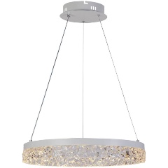 Изображение товара Подвесная светодиодная люстра Profit Light 6033/1B WHT для спальни стильная белая