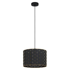 Изображение товара Подвесной светильник Eglo Marasales 99524 черный текстиль 40 Вт