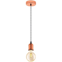 Изображение товара Подвесной светильник Eglo Yorth 32542 для кафе и ресторанов медь 60 Вт