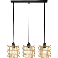 Изображение товара Подвесной светильник Escada Grid 10190/3S Gold для спальни, модерн стиль