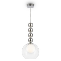 Изображение товара Подвесной светильник Freya Focus FR5220PL-01CH3 для гостиной стиль скандинавский хром стекло 1 ламп