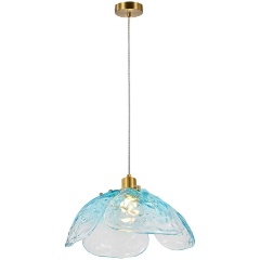 Изображение товара Подвесной светильник Indigo Amore V11051/1P Blue стиль флористика для гостиной