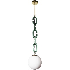 Изображение товара Подвесной светильник Loft IT Chain 10128P Green современный дизайн стекло металл
