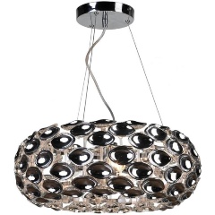 Изображение товара Подвесной светильник Lussole Lgo GRLSP-0170 стиль хай-тек хром 3 лампы