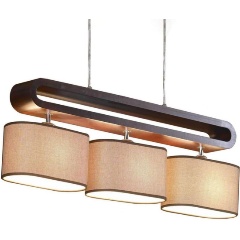 Изображение товара Подвесной светильник Lussole Nulvi LSF-2103-03 современные бежево-коричневые материалы