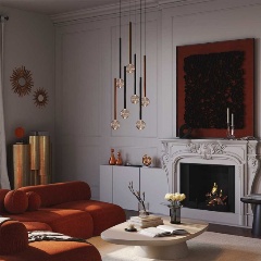 Изображение товара Подвесной светильник Maytoni MOD383PL-L40BBS3K