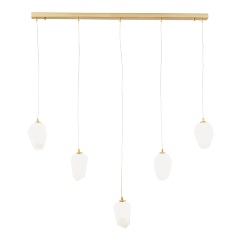 Изображение товара Подвесной светильник Moderli Catris V10311-5P стиль модерн с прозрачными стеклянными плафонами