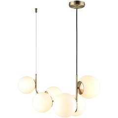 Изображение товара Подвесной светильник Omnilux Avetrana OML-66603-06 для кухни, 6 светодиодов, белый