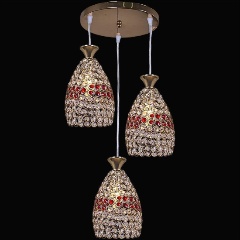 Изображение товара Подвесной светильник Reluce 02396-0.4-03 GD с хрусталем и современным дизайном