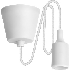 Изображение товара Подвесной светильник REV E27 1м пластик белый 24642 8