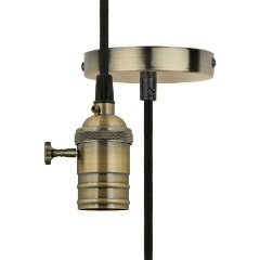 Изображение товара Подвесной светильник (UL-00004500) Uniel DLC-V-S24K/E27 TS/1M/BL Bronze