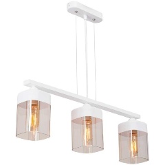 Изображение товара Подвесной светильник Vitaluce V3996-0/3S стиль арт-деко 3 лампы E27 белый