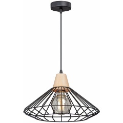 Изображение товара Подвесной светильник Vitaluce V4466-1/1S в стиле лофт черный металлический