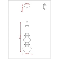 Изображение товара Подвесной светодиодный светильник Arte Lamp Fiorato A2442SP-16PB