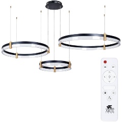 Изображение товара Подвесной светильник Arte Lamp Mercury A2185SP-3BK для спальни современный стиль