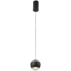 Изображение товара Подвесной светодиодный светильник Crystal Lux Caro SP Led Black стиль современный dla кафе ресторан