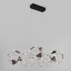 Изображение товара Подвесной светодиодный светильник Eurosvet Uma 90368/5 черный жемчуг