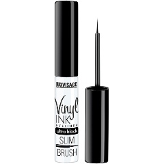 Изображение товара Подводка для глаз LUXVISAGE Vinyl INK глянцевая ультра черная для яркого макияжа