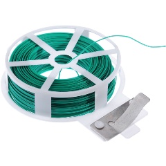 Изображение товара Подвязка для растений INBLOOM 50м x d0.5мм, металл, ПВХ