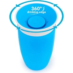 Изображение товара Поильник-непроливайка MUNCHKIN 360° 296 мл. 12мес+, голубой, 12096