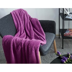 Изображение товара Покрывало Guten Morgen Фланель жаккард Фиолетовый, 200х220