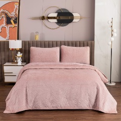 Изображение товара Покрывало с наволочками SOFI DE MARKO Мелисса 160х220 розовый велюр