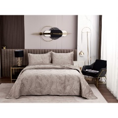 Изображение товара Покрывало с наволочками SOFI DE MARKO Ноэль 240х260 бежевое велюровое