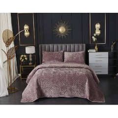 Изображение товара Покрывало Sofi de Marko Фернанд, пепельная роза, 240х260, наволочки 2шт