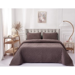 Изображение товара Покрывало Sofi de Marko Мориц 160х220 см Шоколад гипоаллергенное стильное