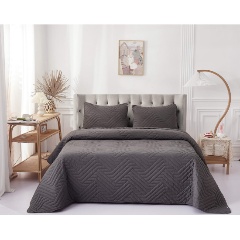 Изображение товара Покрывало Sofi de Marko Мориц 230х250 антрацит гипоаллергенное и износостойкое