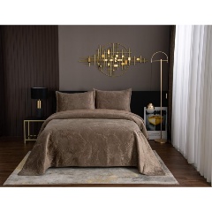 Изображение товара Покрывало Sofi de Marko Ноэль 160х220 капучино из вискозы стеганое