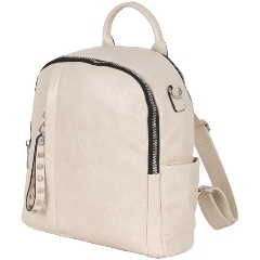 Изображение товара Женская сумка Polar 2408 бежевый - стильный и практичный рюкзак из экокожи