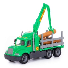 Изображение товара Игрушка автомобиль-лесовоз Полесье Майк для детей 3+ реалистичный и безопасный