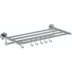 Изображение товара Полка Savol S-608745 хром, 60 см(6 крючков)