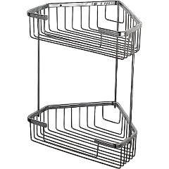 Изображение товара Полка металличекая угловая Haiba хром (HB335-1)