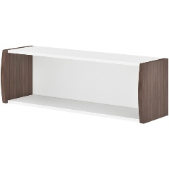 Изображение товара Полка навесная МЭРДЭС октрытая ПНД с фасадом ШБЕ Шамони/Белый