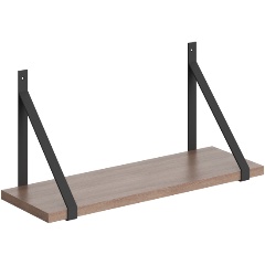 Изображение товара Полка навесная с полкодержателями SKYLAND SH2-GINO Ясень Шимо 630х220х300 COFFEE