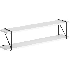 Изображение товара Полка навесная с полкодержателями SKYLAND SH3-ROD Белый 860х166х214 COFFEE