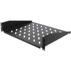 Изображение товара Полка переднего крепления ONTEK, глубина 350мм, крепление 19 2U, черный RAL 9005