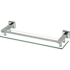 Изображение товара Полка прямая (стеклянная) 40 см Savol S-409591 хром