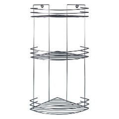 Изображение товара Полка Rosenberg для ванной, трехъярусная, угловая, овальная (RUS-385384)