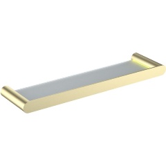 Изображение товара Стильная полка стеклянная Timo Saona 13072/17 золото матовое