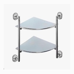 Изображение товара Полка стеклянная угловая D-Lin D262700, хром