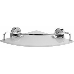 Изображение товара Полка стеклянная угловая FASHUN A1921-1, хром