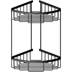 Изображение товара Полка Timo Saona 13082/03 черный угловая двойная