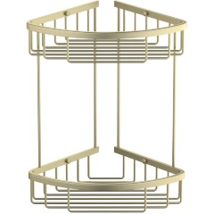 Изображение товара Полка угловая двойная Timo Saona 13082/17 золото матовое