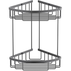 Изображение товара Полка угловая двойная Timo Saona 13082/18 черное золото