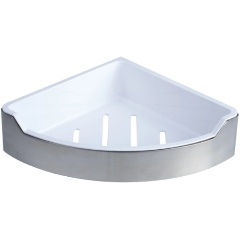 Изображение товара Полка угловая одноэтажная с пластиковой вставкой Fixsen Hotel FX-31003D