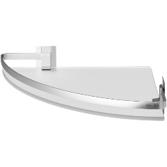 Изображение товара Полка стеклянная угловая AM.PM, алюминий A7456100